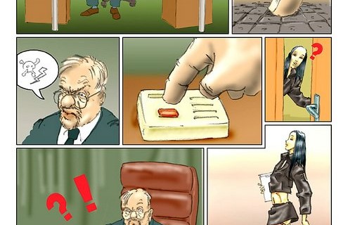 Animated Secretary Sucks Boss - Messy Comics adult blog