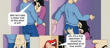 Messy Porn Comics – a blowjob for Blond guy